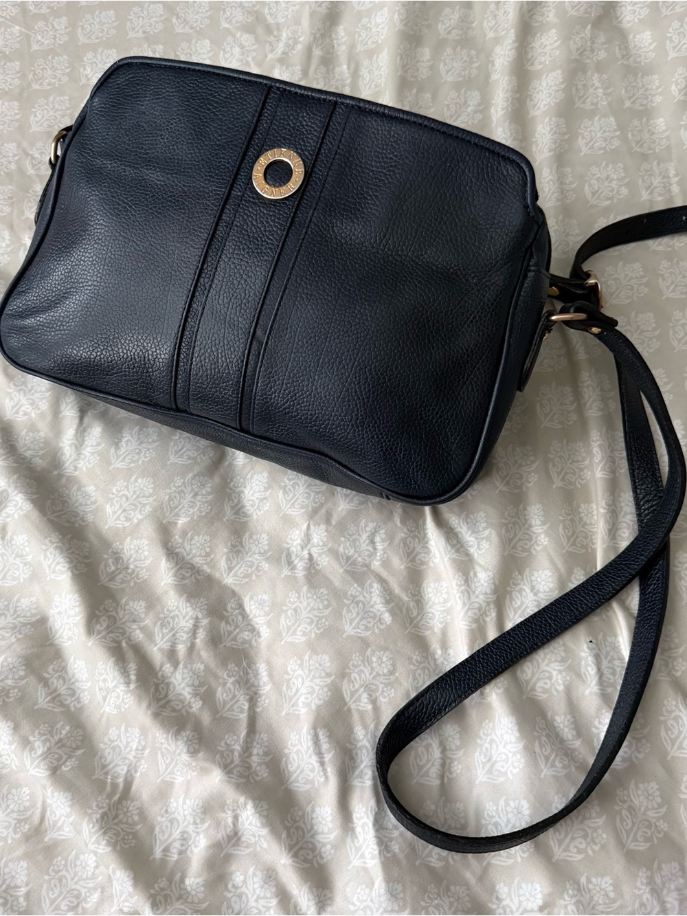 Vtg Etienne Aigner Navy Blue Leather 90s Classic Night Out Evening Shoulder Bag